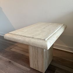 Travertine Side table