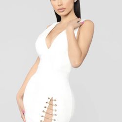 Brand New Fashion Nova White Dress