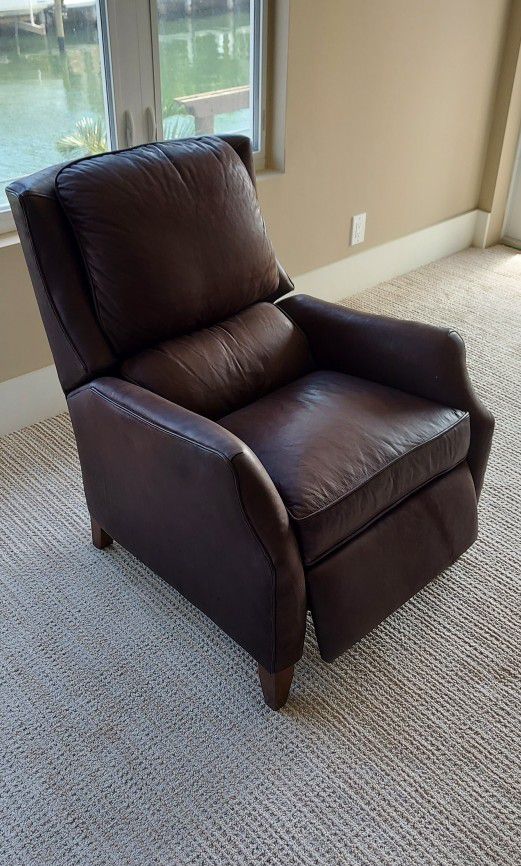 Arhaus recliner chair couch pure leather 