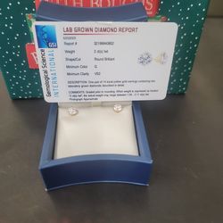 Lab Created Stud Earrings