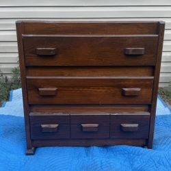 Brown Wood Dresser 