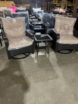 3pc Wicker Rocker Chair Set in Espresso $299 š„š„š„Second Location : Sweet Home Prime Furniture šø1627 Columbia College Dr Columbia, SC 29203šø š
