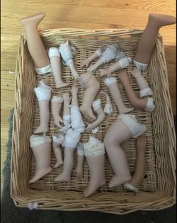 Vintage Ceramic Doll Limbs