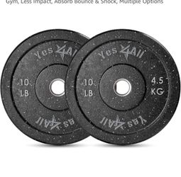 Pair of 10 lb. High Bounce Bumper Plates NEW IN BOX
