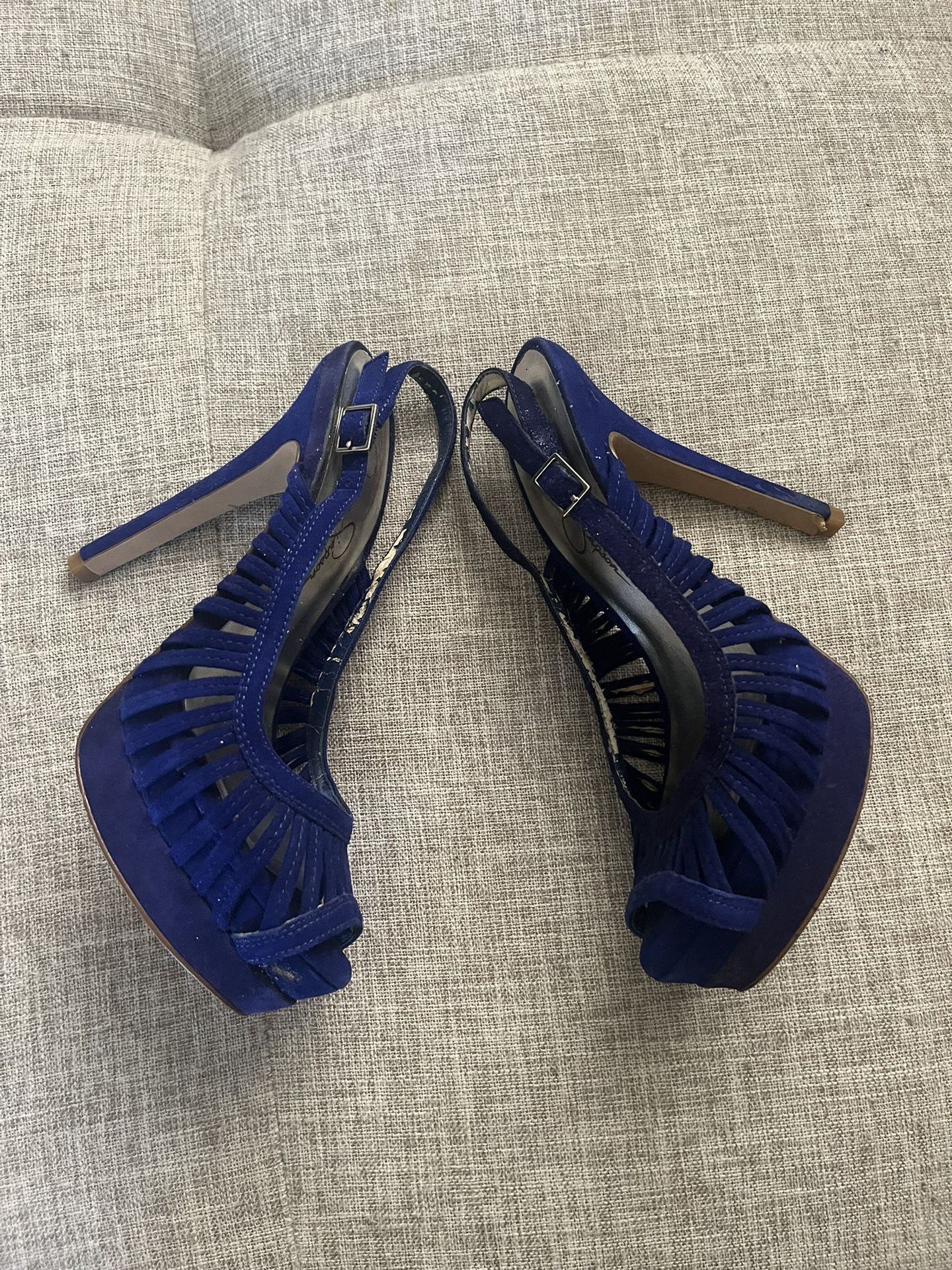 Jessica Simpson Blue Suede Pumps