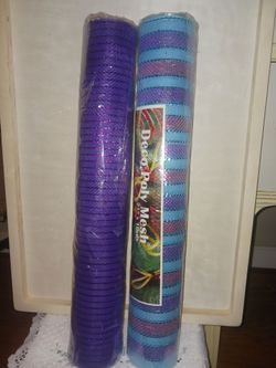 2 new rolls of 21 x 10 poly mesh fabric