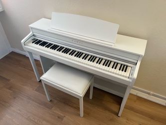 Kawai CA49 Digital Piano w/ Bench (White) - Excellent condition with warranty
