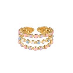 Affordable Stainless Steel 18K Gold Plated Plating Open Ring With Gift Box