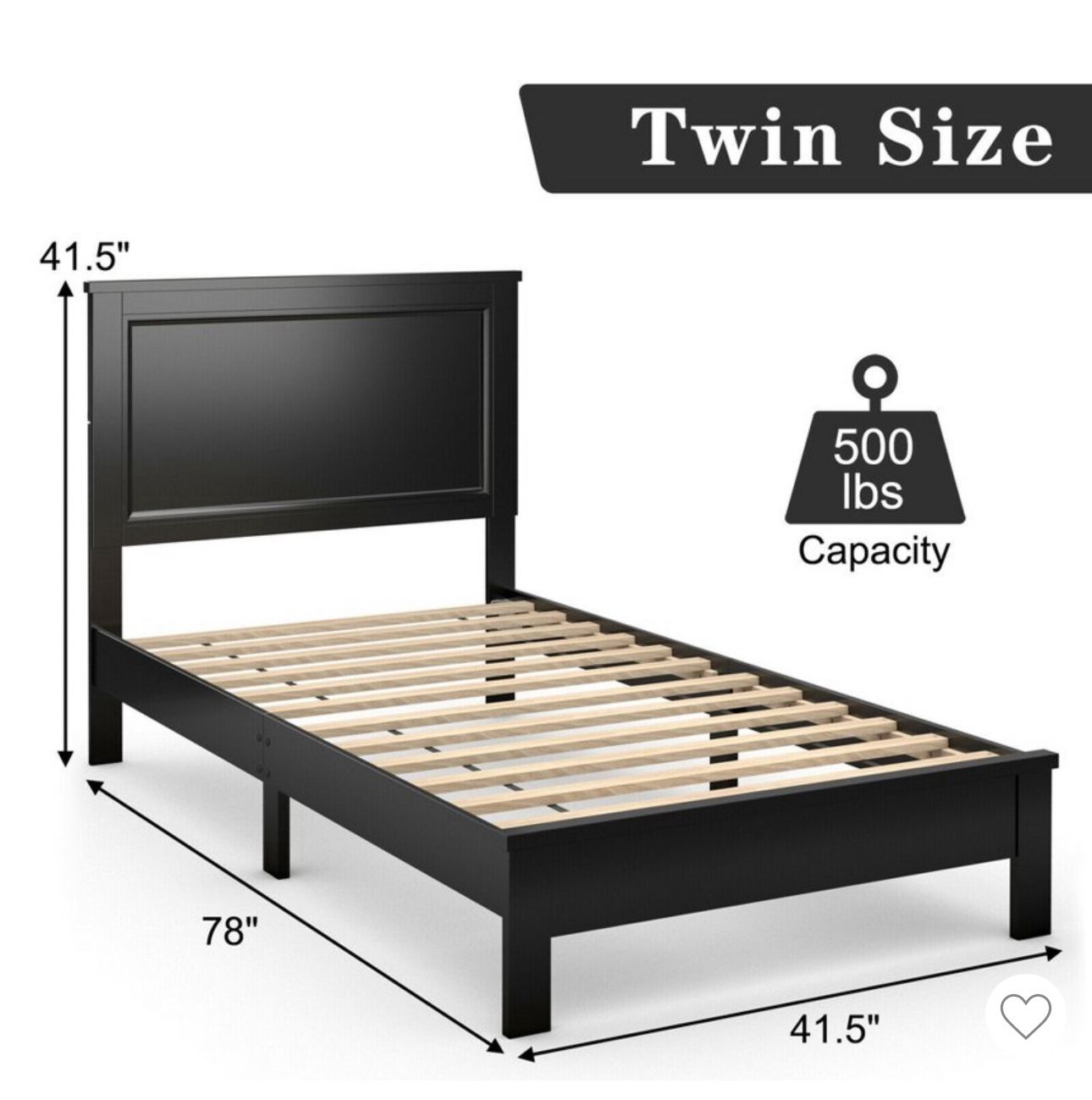 Twin size bed frame