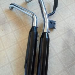 GENUINE HARLEY DAVISON OEM EXHAUST SYSTEM PIPES MUFFLER (contact info removed)0 FXS 1(contact info removed)
