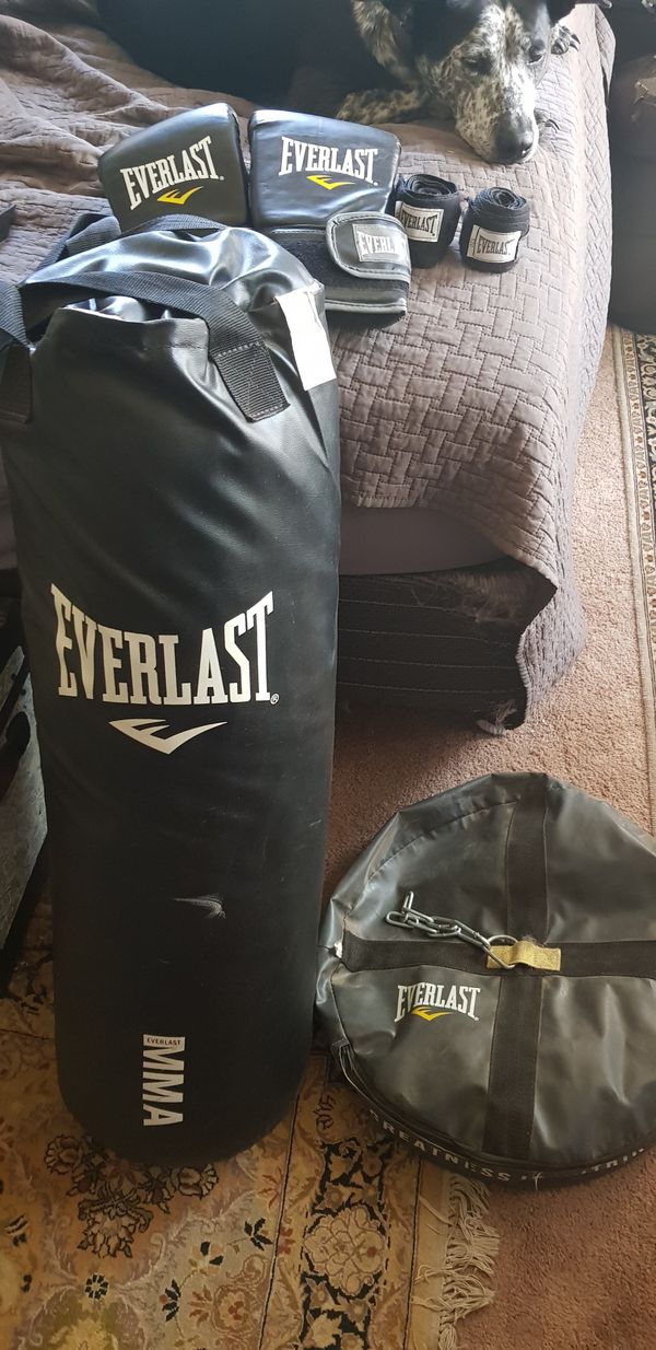 Everlast 70lb MMA punching bag set for Sale in Austin, TX - OfferUp