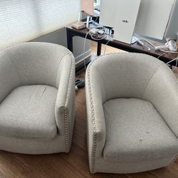 2 Swivel Chairs For Sale