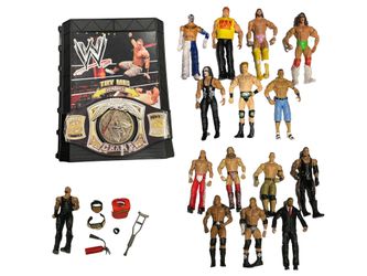 Mattel WWE 15 Wrestling Action Figure Lot - Hogan - Cena - Warrior - Macho Man - Rock