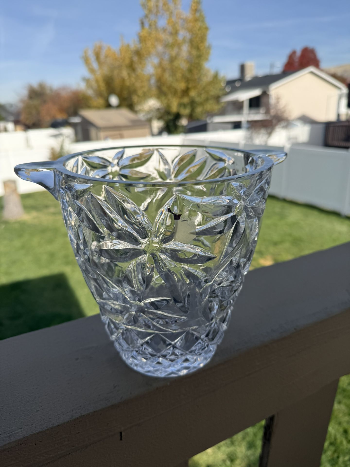 Crystal ice bucket