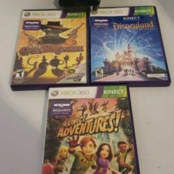 Xbox 360 Kinect Sensor Bar And Games 