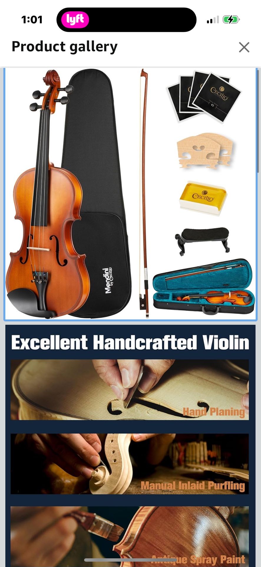 New Violin Mendini