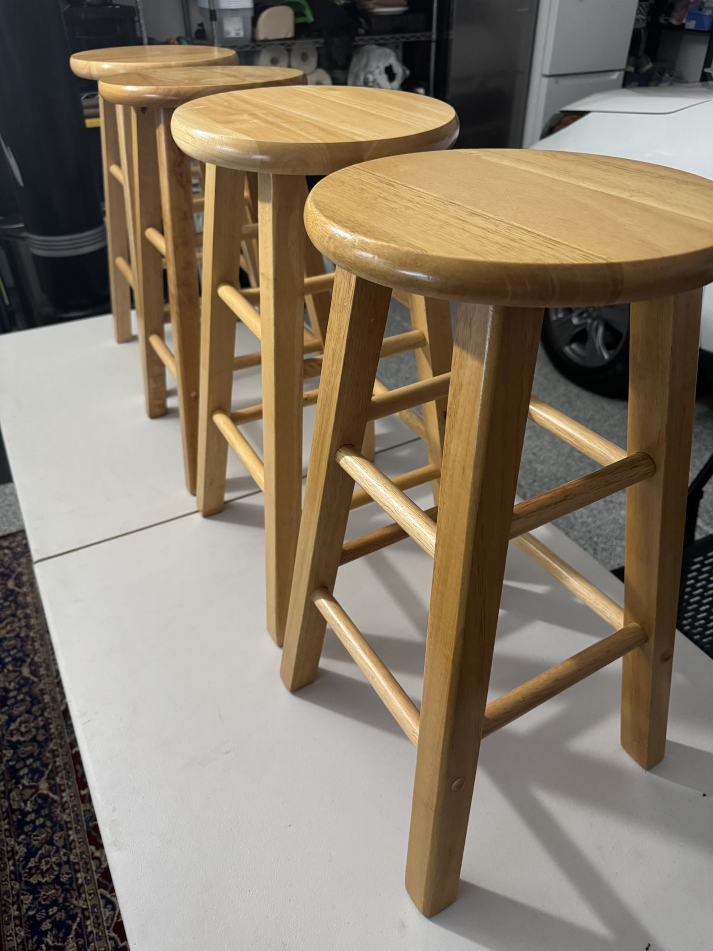 Wooden Stools Set 