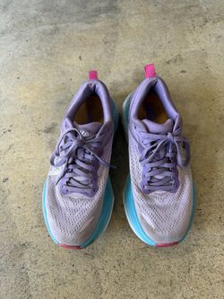 Hoka Running Sneakers Purple Teal