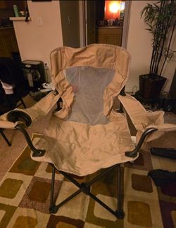 2 Quad Chairs Outdoor Lawn Portable Foldable Camping Quad Chairs With Cup Holder And Storage In Other Chair Arm Heavy Duty + Carrying Bags