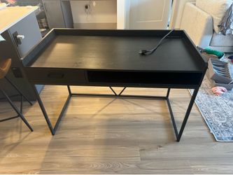 Black Desk electrical Outlet included