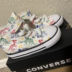 Size 7 Toddler Dinosaur Converse 