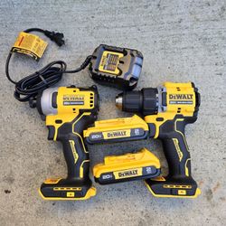Dewalt 20v Atomic Combo Kit Brushless Brand New 