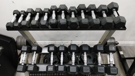 Hex Dumbbells From 5lbs To 50lbs Workout Gym Exercise Cardio Free Weights