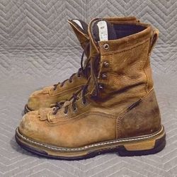 9.5 W Steel Toe Rocky Iron Clad Clean Scuffy Scuffed Taller Waterproof Boots