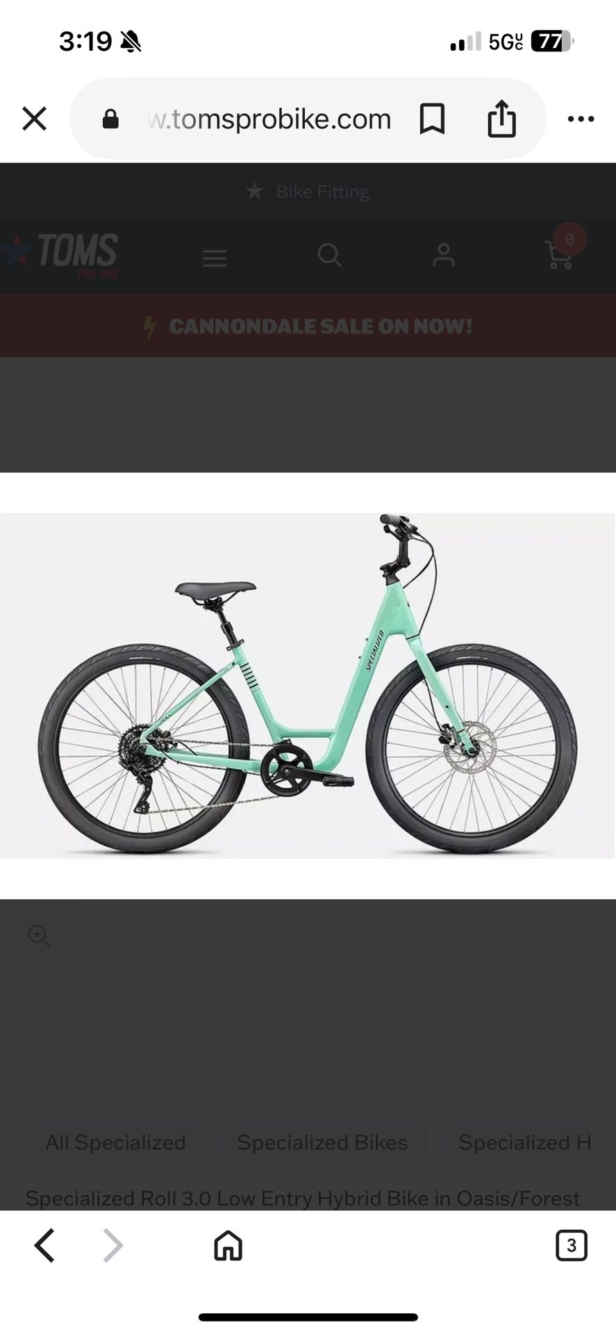 Specialized Roll 3.0 Low Entry Hybrid Bike