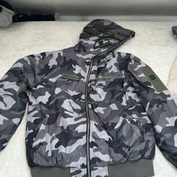 undefeated x bape puffer