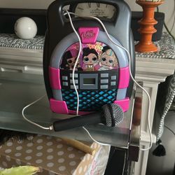 Child’s Sing A Long With Microphone And Connect It To Your Phone. Bluetooth It As Well.