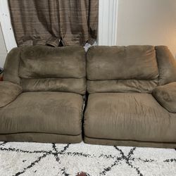 Brown Reclining Couch