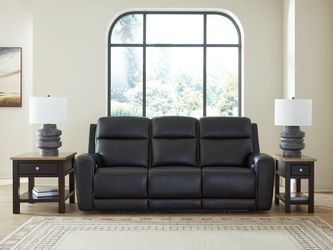 5Z-Comfort Onyx Power Reclining Sofa with ADJ Headrest