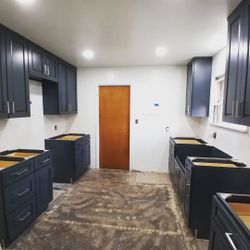 Aria Blue Shaker / Parallel Kitchen with affordable