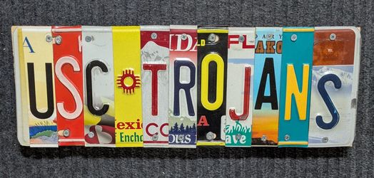 USC TROJANS License Plate Sign