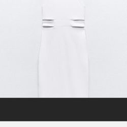 Zara White Cut Out Dress