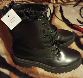 Women's Black combat boots