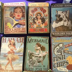 8x12 Tin Art Signs