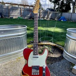 2021 LE Fender Custom Shop 60 Telecaster Heavy Relic Candy Apple Red