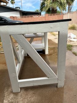 Wooden desk