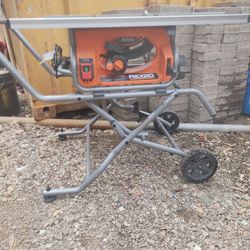 Table Saw Ridgid Electrica  