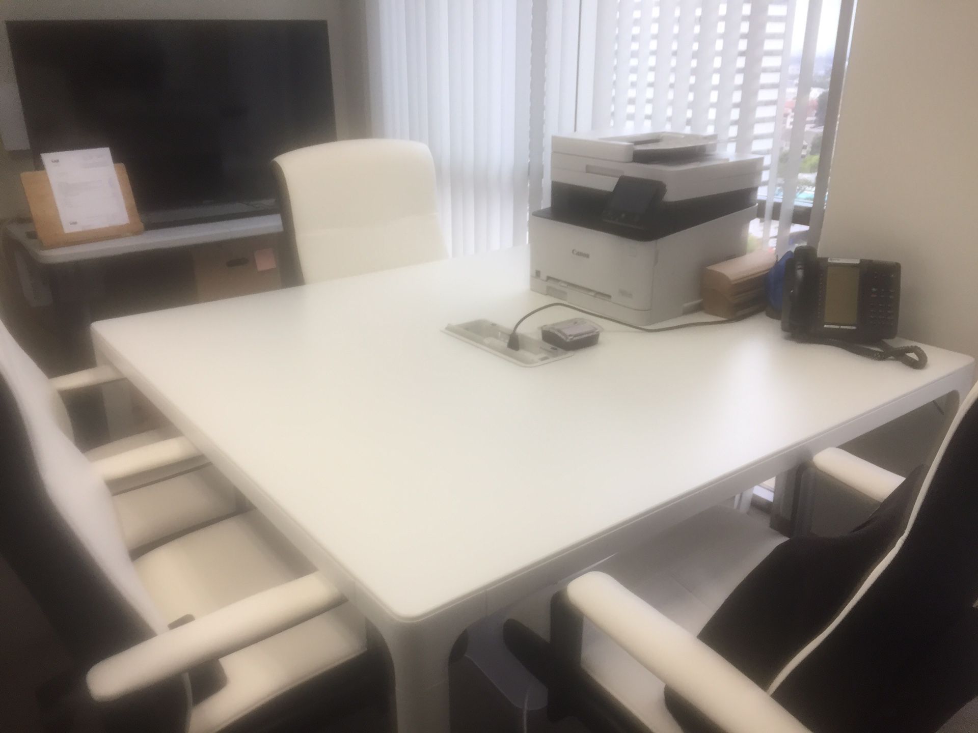 IKEA Office furniture (1 table & 4 chairs) excluding a printer & telephone