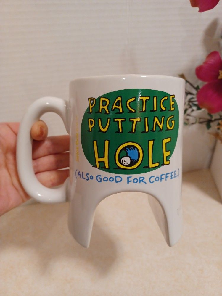 New " Practice Putting Hole " Mug