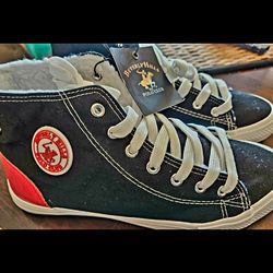 Beverly Hills, Polo Club New, Sz 8 Black High top shoes, Firm