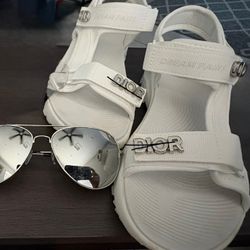 Strap Sandals And Sunglasses 