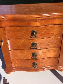 Antique Wood Jewelry Box