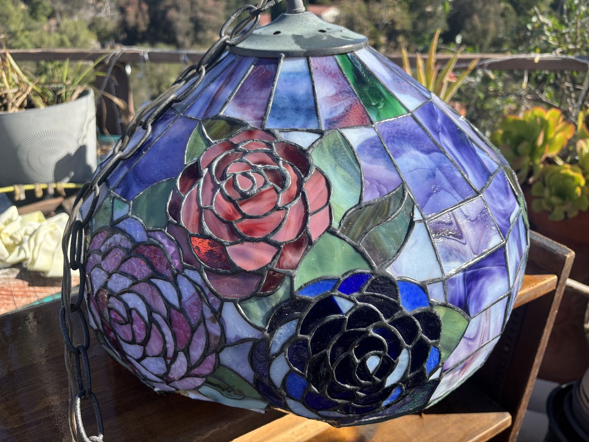 stained glass lamp NOW $120