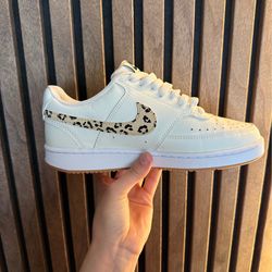 Nike Court Vision Low Leopard Swoosh – Women’s Size 6 – Worn Once