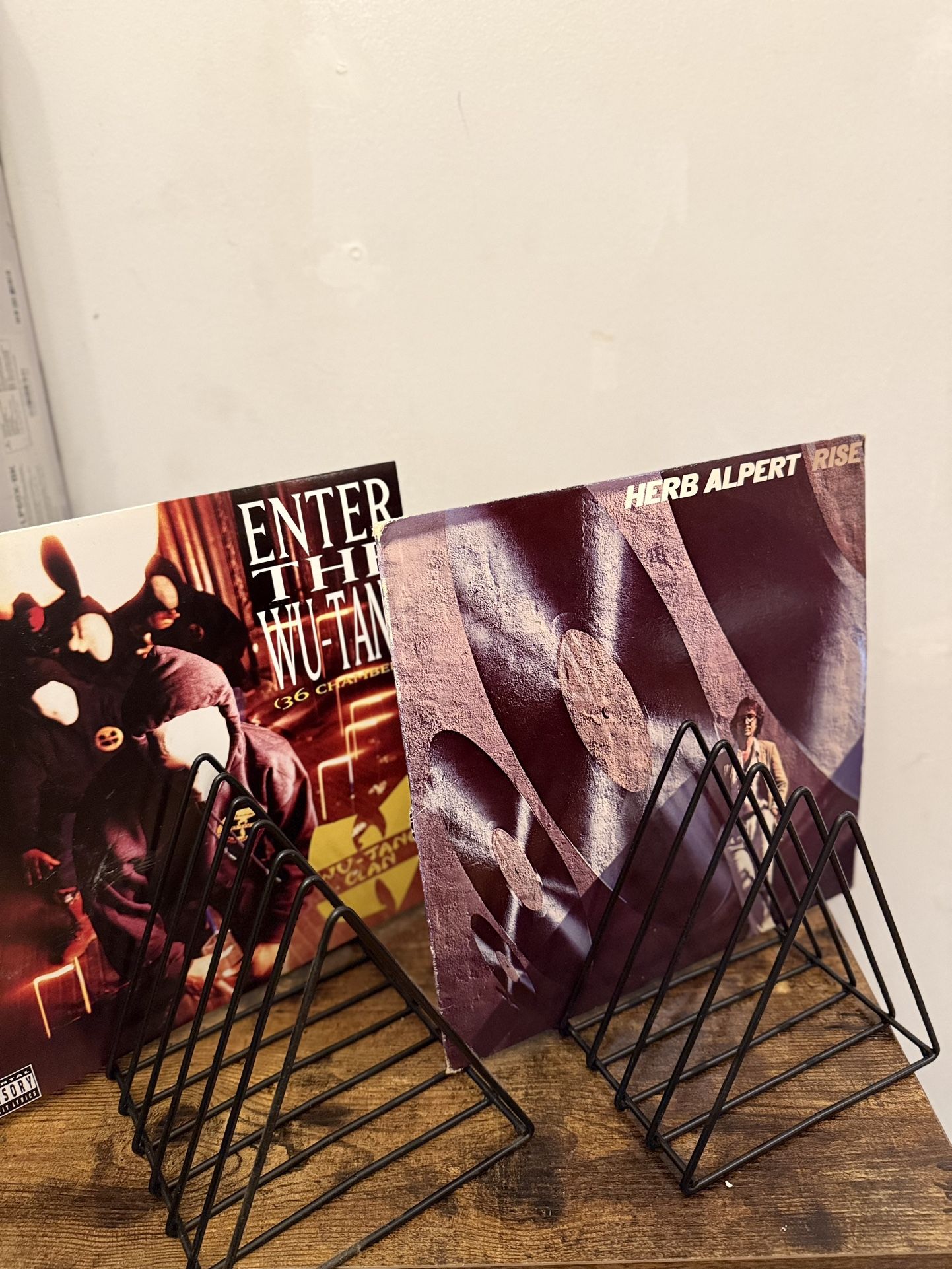 10 Slot - Metal Vinyl Record Stand Holder  (2 Pair)