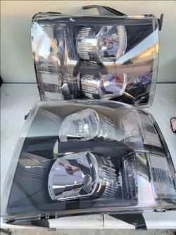 07-13 Chevrolet Silverado Headlights Luces Micas Calaveras Faros Faroles Focos Headlamps Chevy